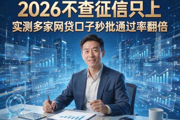 2026不查征信只上，实测多家网贷口子秒批通过率翻倍