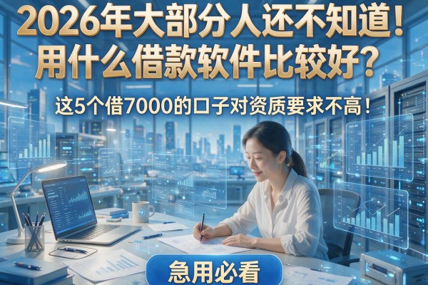2026年大部分人还不知道！用什么借款软件比较好？这5个借7000的口子对资质要求不高，急用必看
