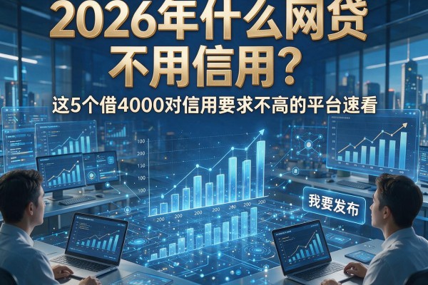 2026年什么网贷不用信用？这5个借4000对信用要求不高的平台速看