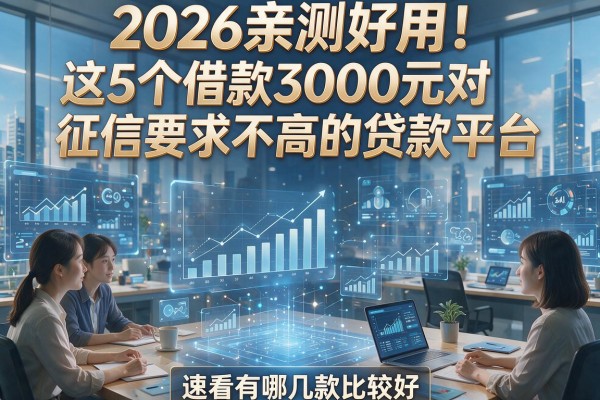 2026亲测好用！这5个借款3000元对征信要求不高的贷款平台，速看有哪几款比较好