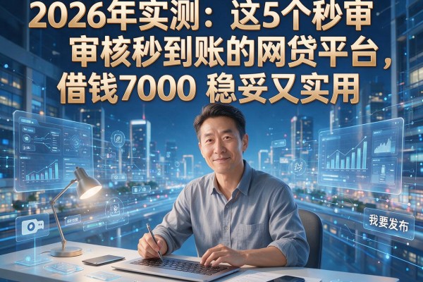 2026年实测:这5个秒审核秒到账的网贷平台,借钱7000稳妥又实用!