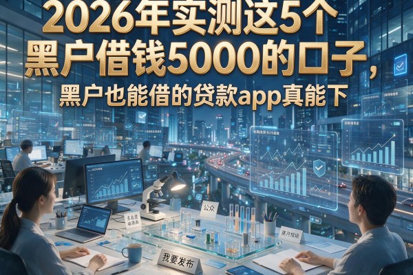 2026年实测这5个黑户借钱5000的口子,黑户也能借的贷款app真能下!