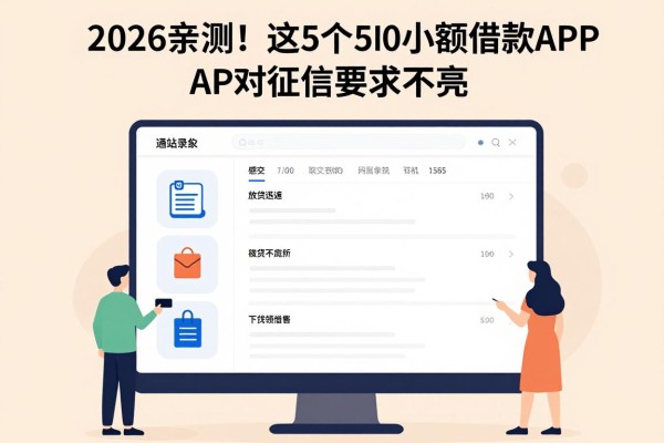 2026亲测！这5个500小额借款APP对征信要求不高，下款超快