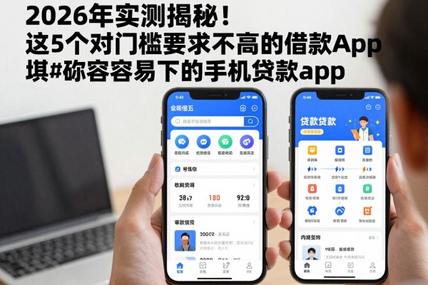 2026年实测揭秘！这5个对门槛要求不高的借款app，堪称最容易下的手机贷款app