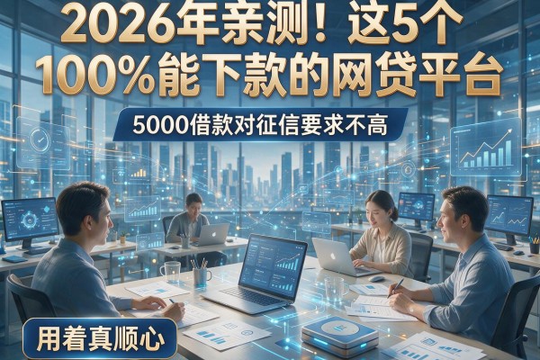 2026年亲测！这5个100%能下款的网贷平台，5000借款对征信要求不高，用着真顺心