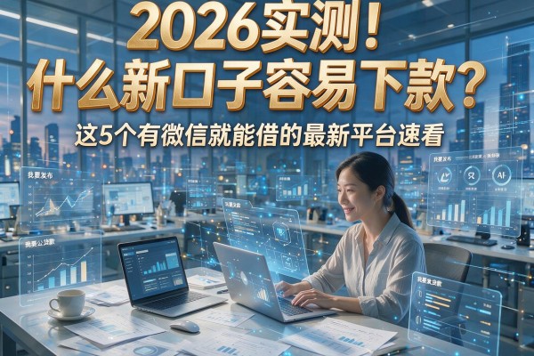 2026实测!什么新口子容易下款?这5个有微信就能借的最新平台速看