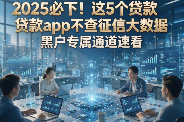 2025必下!这5个贷款app不查征信大数据,黑户专属通道速看