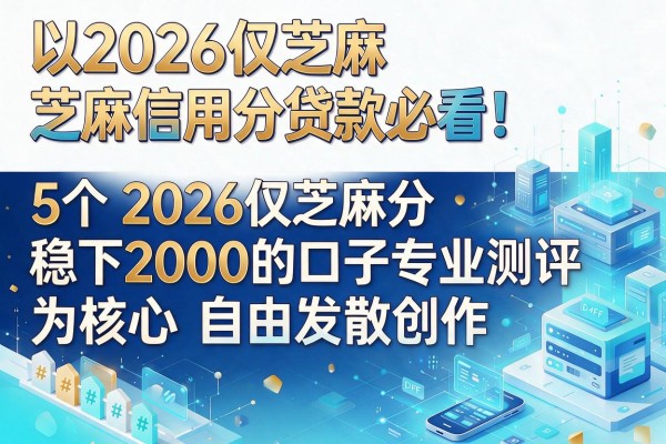 2026仅芝麻信用分贷款必看!5个2026仅芝麻分稳下2000的口子专业测评