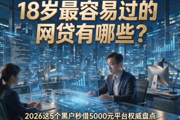 18岁最容易过的网贷有哪些?2026这5个黑户秒借5000元平台权威盘点