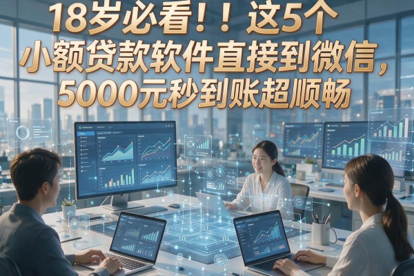 18岁必看!这5个小额贷款软件直接到微信,5000元秒到账超顺畅