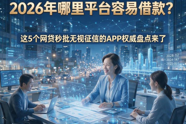 2026年哪里平台容易借款?这5个网贷秒批无视征信的APP权威盘点来了!