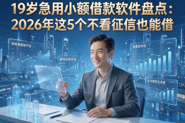 19岁急用小额借款软件盘点:2026年这5个不看征信也能借