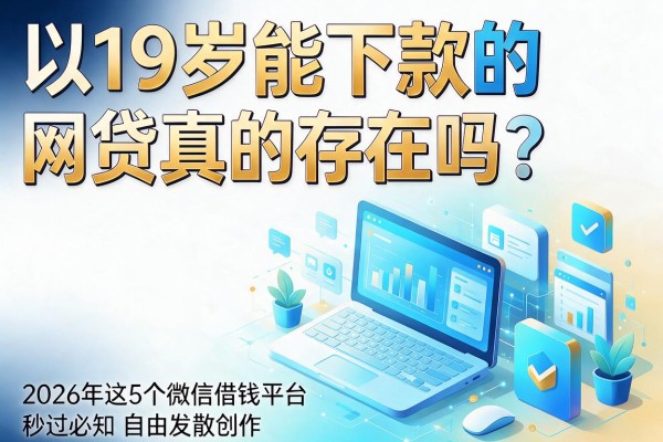 19岁能下款的网贷真的存在吗?2026年这5个微信借钱平台秒过必知