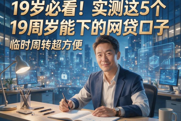 19岁必看！实测这5个19周岁能下的网贷口子，临时周转超方便