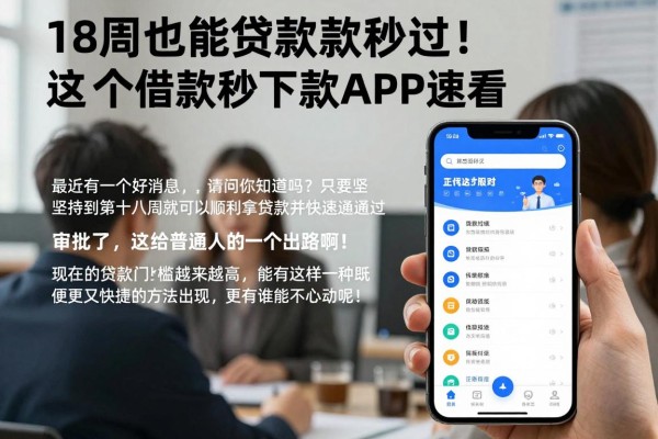 18周也能贷款秒过！2026年限时专属通道，这5个借款秒下款APP速看
