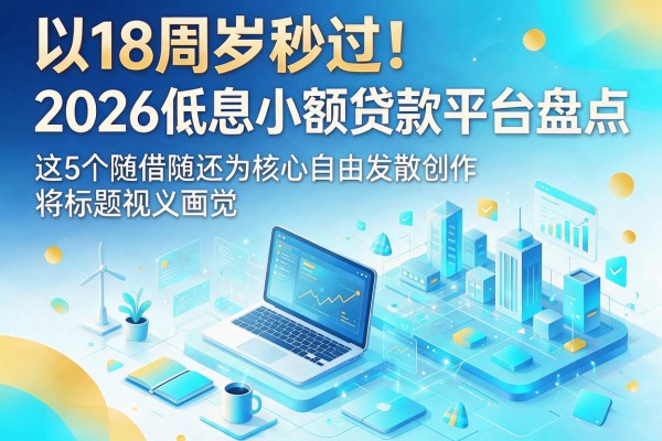 18周岁秒过！2026低息小额贷款平台盘点，这5个随借随还