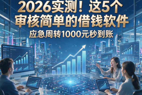 2026实测!这5个审核简单的借钱软件,应急周转1000元秒到账