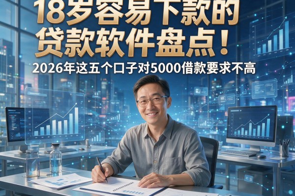 18岁容易下款的贷款软件盘点!2026年这五个口子对5000借款要求不高