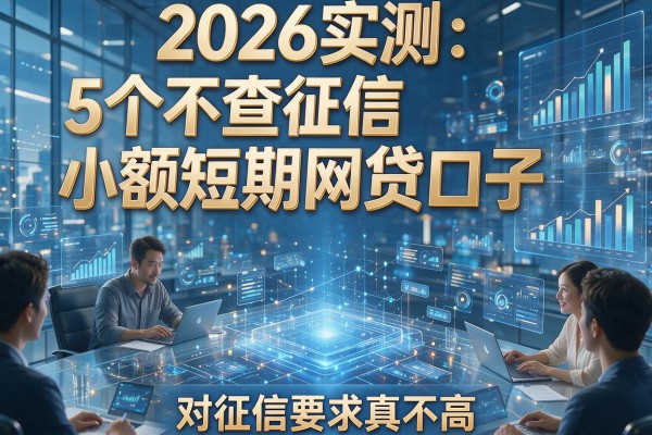 2026实测:5个不查征信小额短期网贷口子,对征信要求真不高