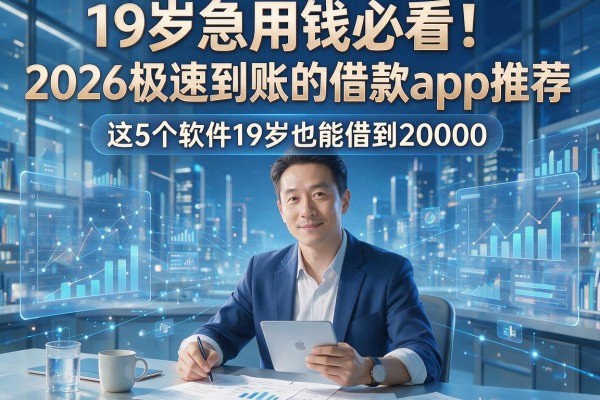 19岁急用钱必看！2026极速到账的借款app推荐，这5个软件19岁也能借到20000
