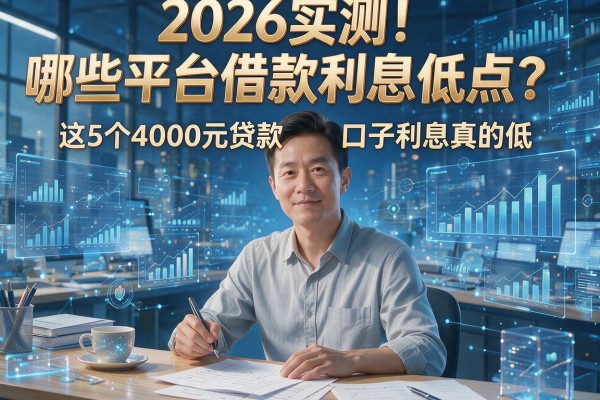 2026实测！哪些平台借款利息低点？这5个4000元贷款口子利息真的低