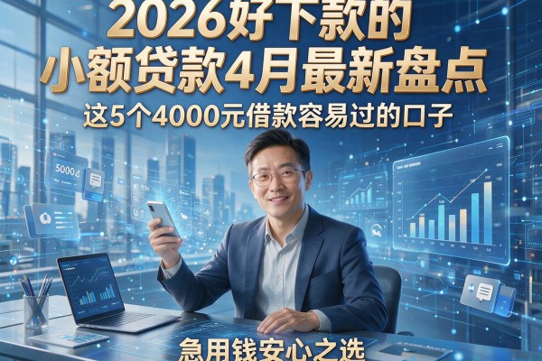 2026好下款的小额贷款4月最新盘点，这5个4000元借款容易过的口子，急用钱安心之选