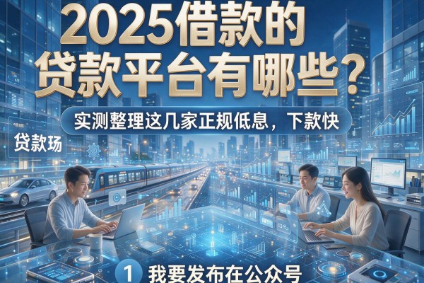 2025借款的贷款平台有哪些？实测整理这几家正规低息、下款快！