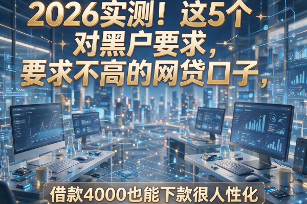 2026实测!这5个对黑户要求不高的网贷口子,借款4000也能下款很人性化