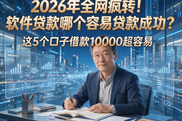 2026年全网疯转！软件贷款哪个容易贷款成功？这5个口子借款10000超容易