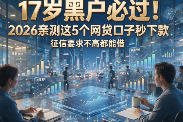 17岁黑户必过！2026亲测这5个网贷口子秒下款，征信要求不高都能借