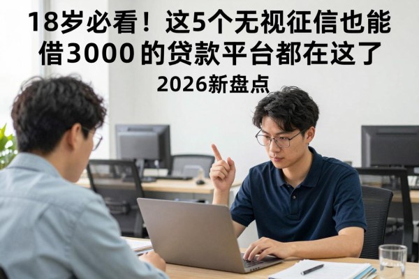 18岁必看！这5个无视征信也能借3000的贷款平台都在这了，2026最新盘点