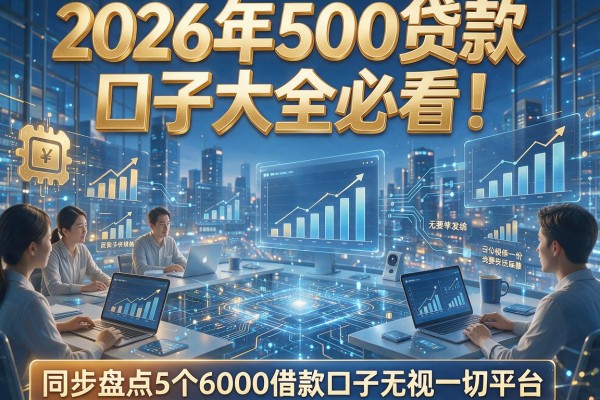 2026年500贷款口子大全必看!同步盘点5个6000借款口子无视一切平台