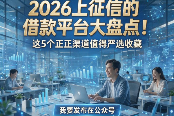 2026上征信的借款平台大盘点!这5个正规渠道值得严选收藏