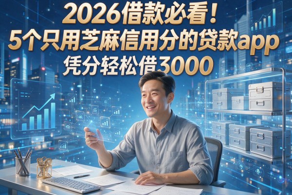 2026借款必看!5个只用芝麻信用分的贷款app,凭分轻松借3000