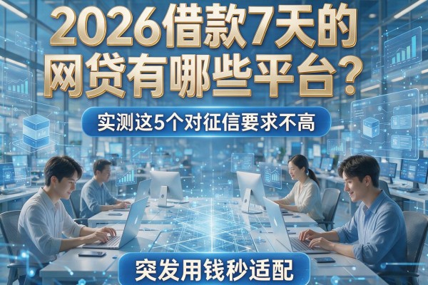 2026借款7天的网贷有哪些平台?实测这5个对征信要求不高,突发用钱秒适配!