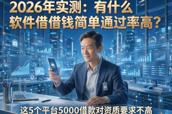 2026年实测:有什么软件借钱简单通过率高?这5个平台5000借款对资质要求不高!