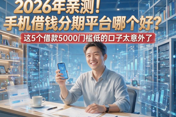 2026年亲测!手机借钱分期平台哪个好?这5个借款5000门槛低的口子太意外了