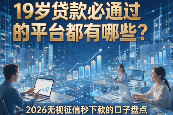 19岁贷款必通过的平台都有哪些?2026无视征信秒下款的口子盘点