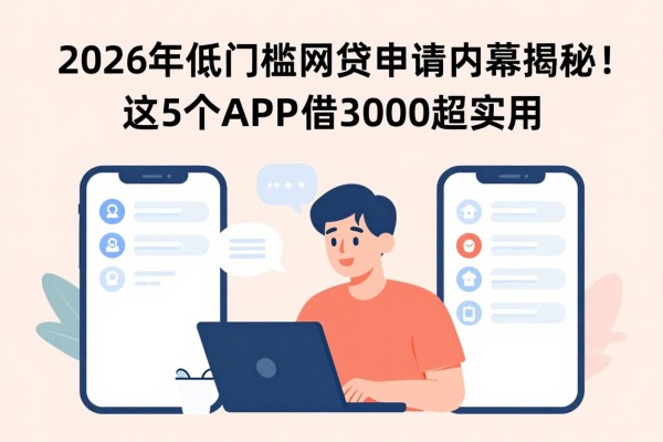 2026年低门槛网贷申请内幕揭秘!这5个APP借3000超实用,2026年必看