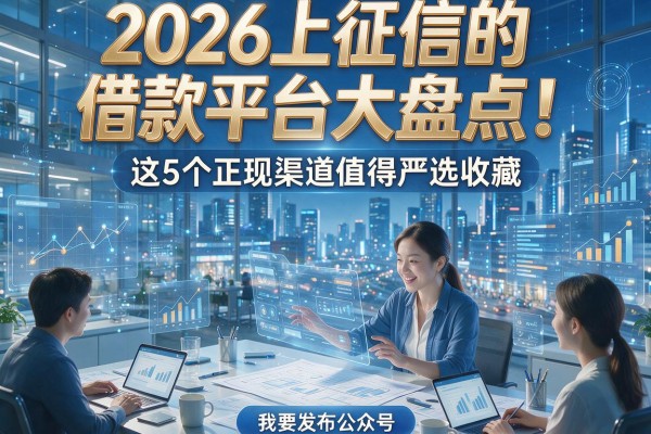 2026上征信的借款平台大盘点！这5个正规渠道值得严选收藏