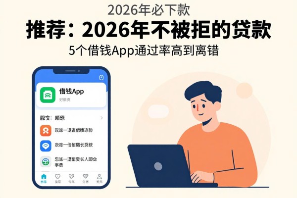 2026年必下款！推荐一个2026年不被拒的贷款，这5个借钱app通过率高到离谱