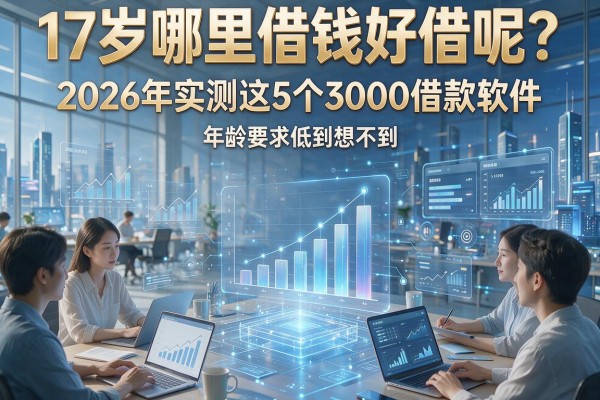 17岁哪里借钱好借呢？2026年实测这5个3000借款软件，年龄要求低到想不到！