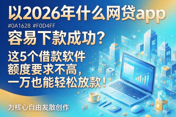 2026年什么网贷app容易下款成功?这5个借款软件额度要求不高,一万也能轻松放款!