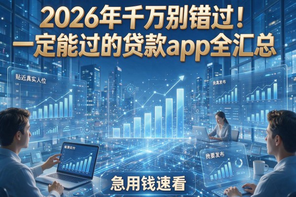 2026年千万别错过！一定能过的贷款app全汇总，急用钱速看