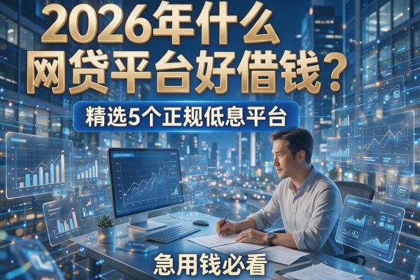 2026年什么网贷平台好借钱?精选5个正规低息平台,急用钱必看!