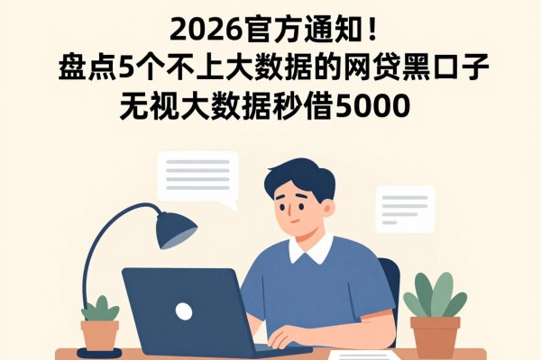 2026官方通知!盘点5个不上大数据的网贷黑口子,无视大数据秒借5000