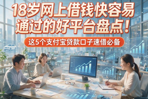 18岁网上借钱快容易通过的好平台盘点！这5个支付宝贷款口子速借必备