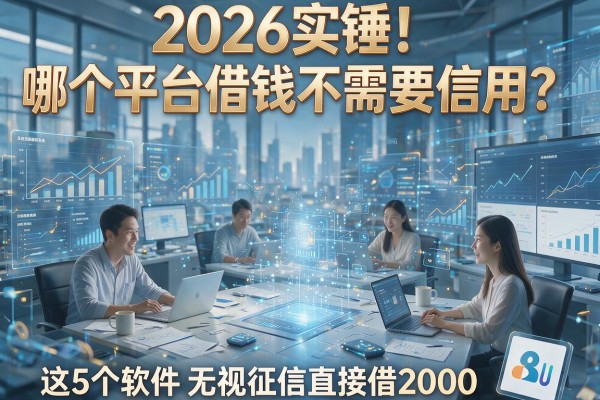 2026实锤!哪个平台借钱不需要信用?这5个软件无视征信直接借2000