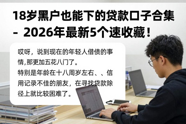 18岁黑户也能下的贷款口子合集，2026年最新5个速收藏！