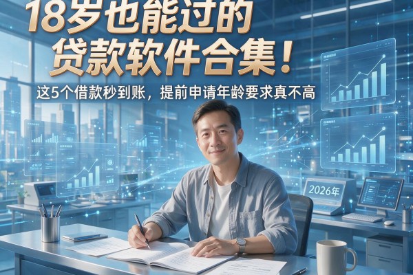 18岁也能过的贷款软件合集！这5个借款秒到账，2026年提前申请年龄要求真不高